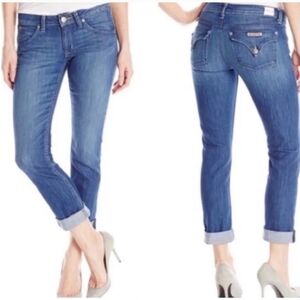 Hudson Bacara Crop Straight Crop Stretch Denim Jeans. Size 25
